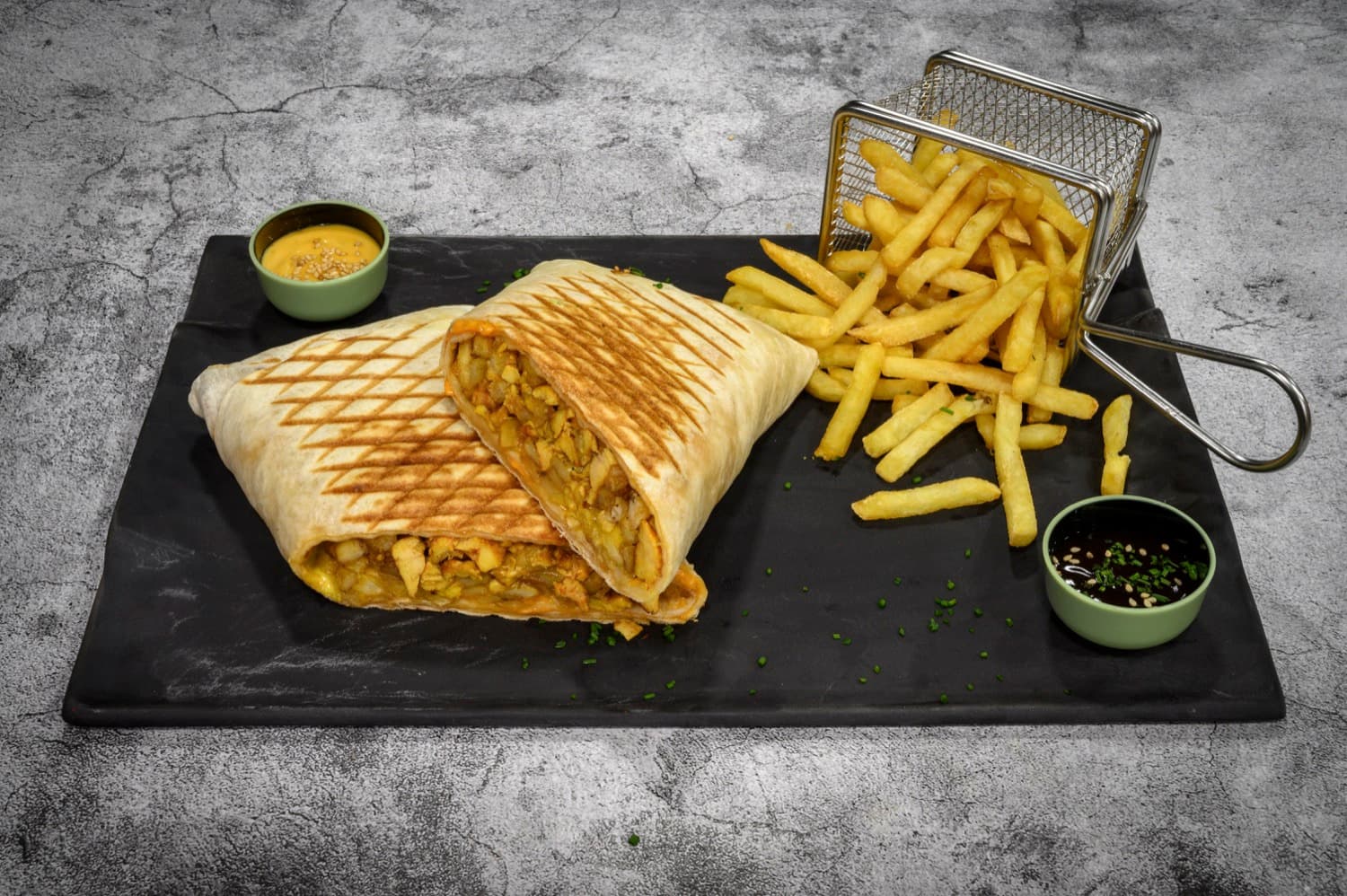 Taco francés de Nomad con patatas